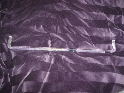 Vintage Glass Towel Holder w/ Metal Hardware