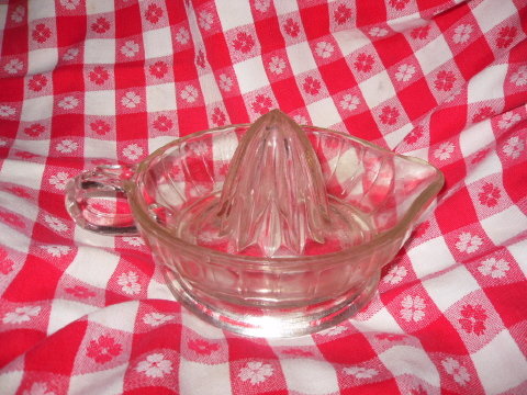 Vintage Clear Glass Reamer