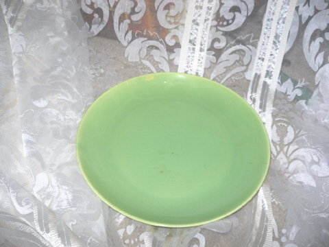 Vintage Santa Anita Ware Lime Green Dinner Plate