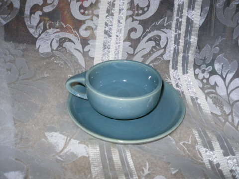 Vintage Russell Wright Style Cup & Saucer
