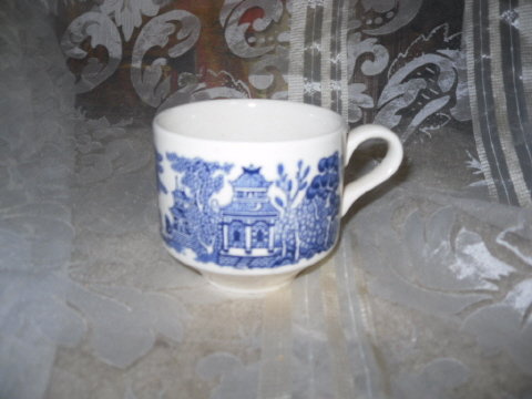 Vintage Blue Willow Cup by Churchill England