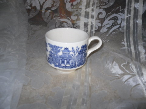 Vintage Blue Willow Cup by Churchill England