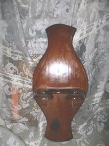 Vintage Wooden Kerosene Lamp Holder