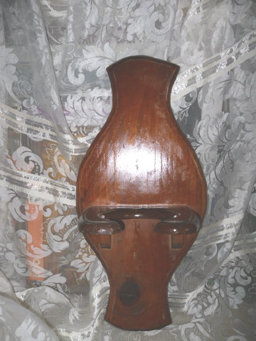 Vintage Wooden Kerosene Lamp Holder