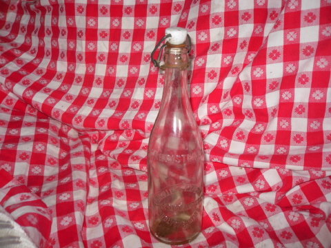 Antique Bottle w/Ceramic Stopper Dated 1893