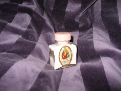 Vintage Sachet Powder in Glass Bottle