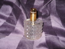 Vintage Step Crystal Perfume Bottle with Atomizer
