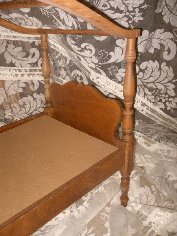 Wood Doll Bed **LOOK** Canopy Bed
