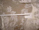 Vintage White Metal Towel Rod **Wall Mount**