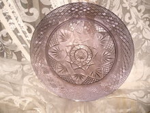 Vintage Purple Glass Dinner Plate