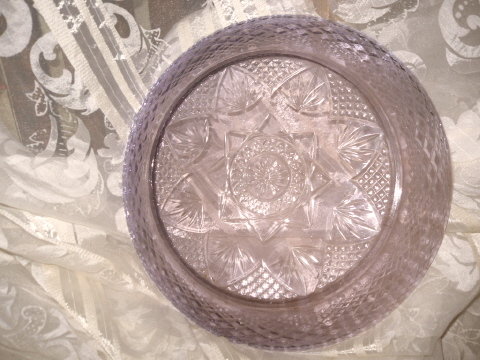 Vintage Purple Glass Dinner Plate