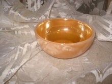 Vintage Fire King Peach Luster Chili Bowl