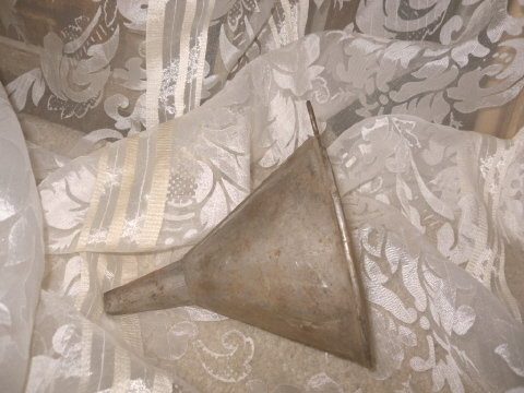 Vintage Metal Oil Funnel