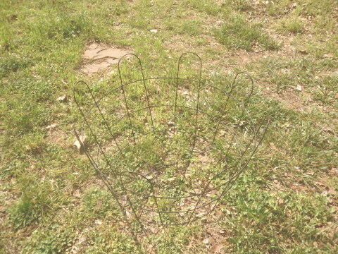 Vintage Machine Age Industrial Metal Wire Basket