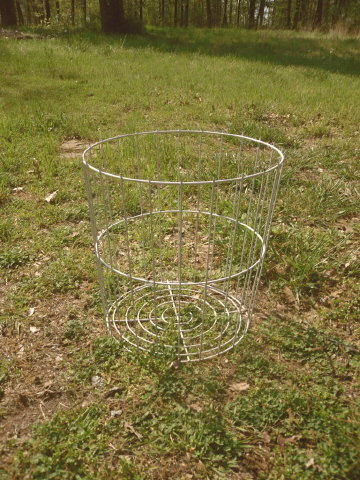 Large White Metal Wire Basket