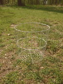 Large White Metal Wire Basket