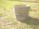 Vintage Large Metal Bucket w/wooden handle