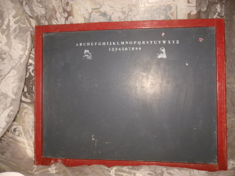 Vintage Large Children's Black Board