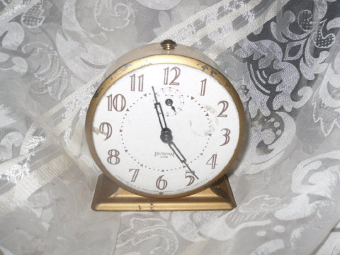 Vintage Ingraham Ace Alarm Clock