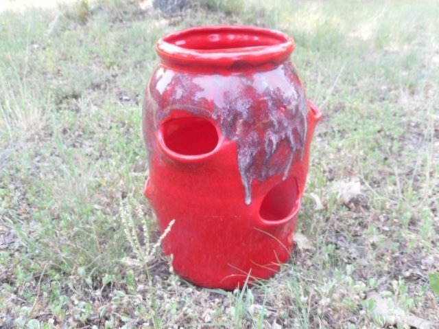 vintage Ceramic Strawberry Planter Pot