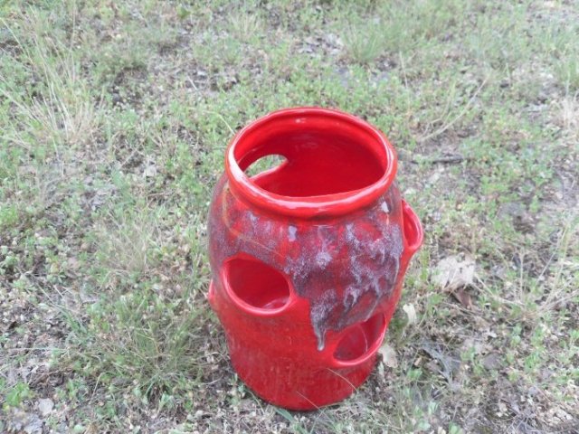 vintage Ceramic Strawberry Planter Pot