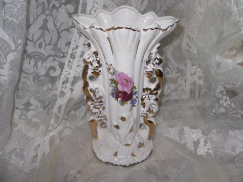 Vintage Fancy Transferware Vase