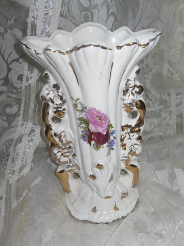 Vintage Fancy Transferware Vase
