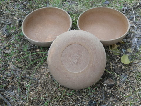 Vintage Ellingers Agatized Wood Bowls **Set of 3**