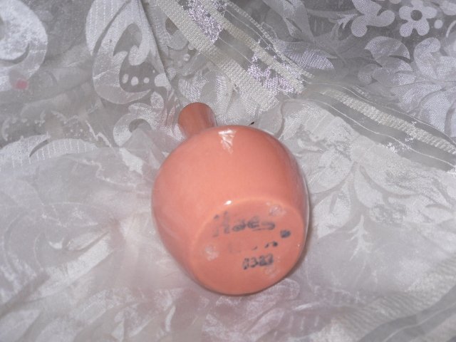 Vintage Haeger Peach Pottery Vase