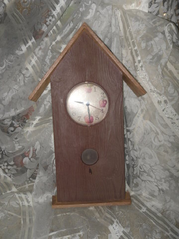 Apple Bird House Clock Home Interiors & Gifts