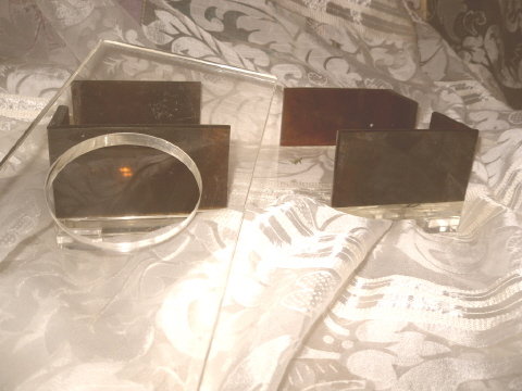 Vintage Modern Lucite Tissue Holder