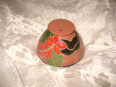 Vintage High Glaze Redware Terra Cotta Pottery Bowl