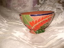 Vintage High Glaze Redware Terra Cotta Pottery Bowl