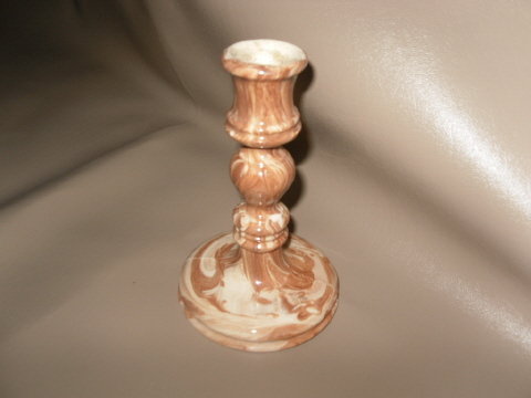 Vintage South Dakota Pottery E. Cahoy Candlestick
