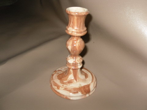 Vintage South Dakota Pottery E. Cahoy Candlestick