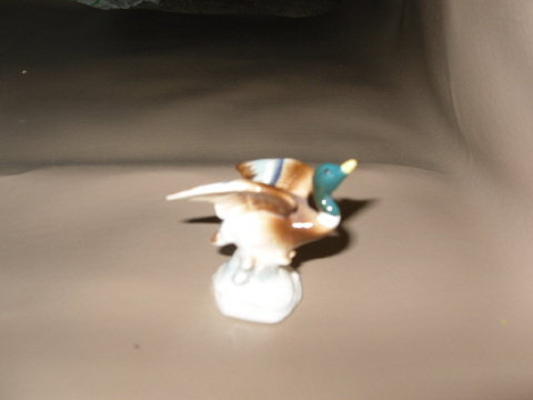 Vintage Miniature Mallard Duck Figurine