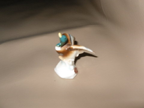 Vintage Miniature Mallard Duck Figurine
