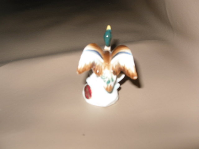 Vintage Miniature Mallard Duck Figurine