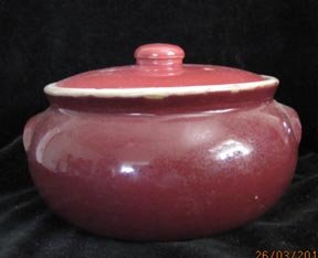 Uhl Pottery Bean Pot with Lid