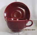 Homer Laughlin Rhythm Burgundy