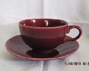 Homer Laughlin Rhythm Burgundy