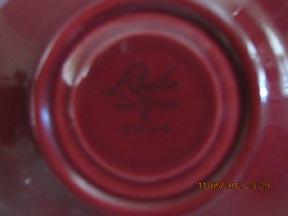 Homer Laughlin Rhythm Burgundy