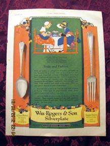 Wm. Rogers & Son Silverplate Magazine Advertisement