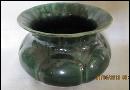 Ladies Green Pottery Spittoon/Cuspidor
