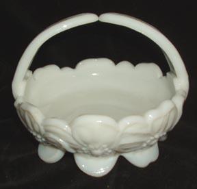 Westmoreland Pansy Bowl Dogwood Pattern Milk Glass