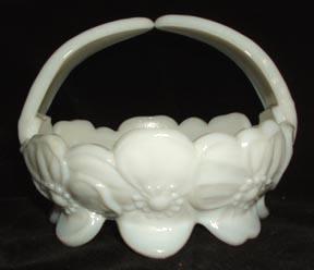 Westmoreland Pansy Bowl Dogwood Pattern Milk Glass