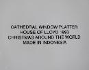 House of Lloyd Christmas Platter - Cathedral Window Platter