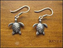 Sterling Silver Turtle Earrings