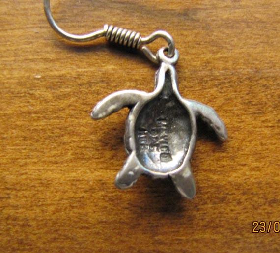 Sterling Silver Turtle Earrings