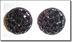 Weiss Earrings Black Clip-on